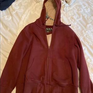 Eddie Bauer fleece lined men’s zip up